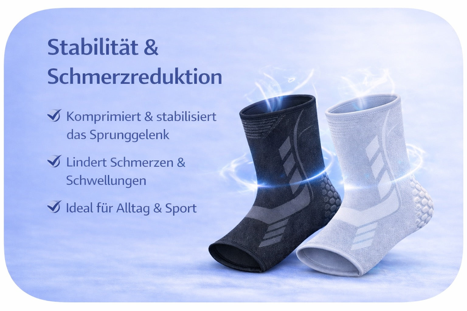 Sanavelo Support – Professionelle Sprunggelenkbandage mit gezielter Kompression